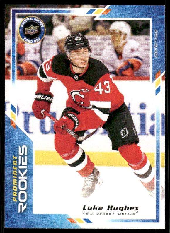 2023-24 Upper Deck National Hockey Card Day #NHCD4 Luke Hughes PR