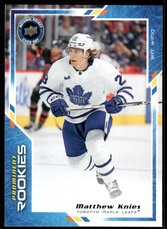 2023-24 Upper Deck National Hockey Card Day #NHCD5 Matthew Knies PR
