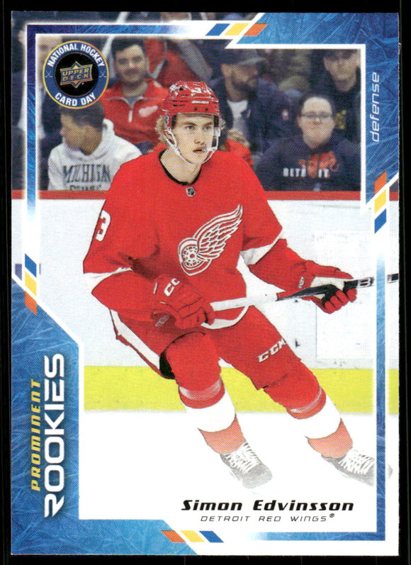 2023-24 Upper Deck National Hockey Card Day #NHCD8 Simon Edvinsson PR