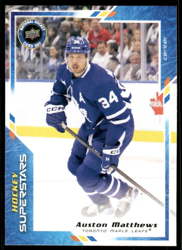 2023-24 Upper Deck National Hockey Card Day #NHCD13 Auston Matthews HS