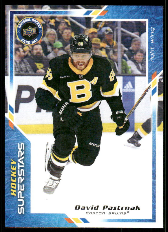 2023-24 Upper Deck National Hockey Card Day #NHCD16 David Pastrnak HS
