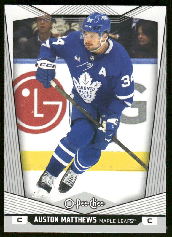 2024-25 O-Pee-Chee #7 Auston Matthews
