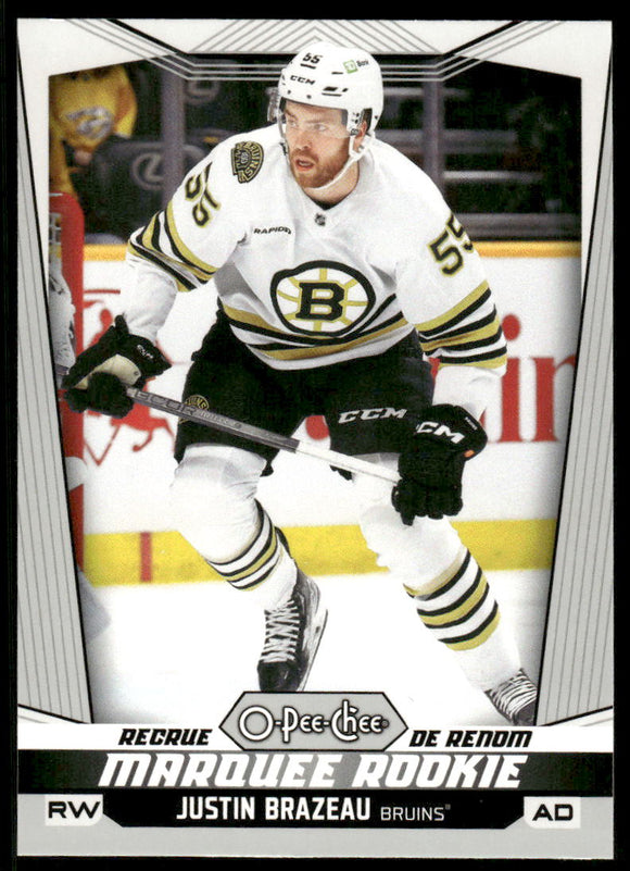 2024-25 O-Pee-Chee #582 Justin Brazeau RC