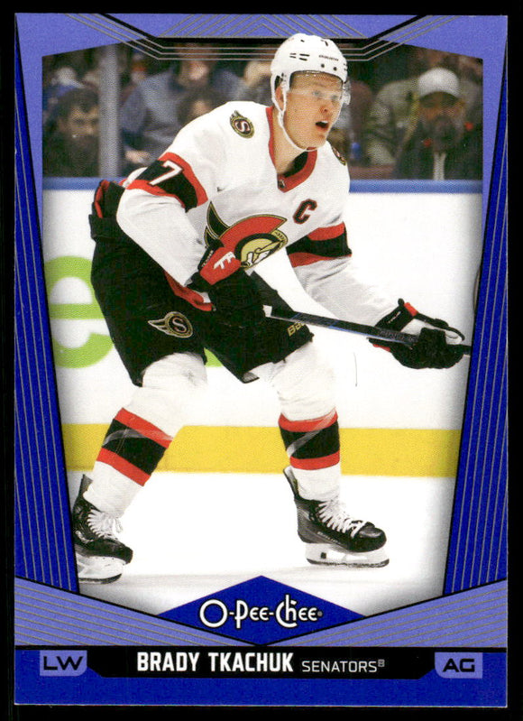 2024-25 O-Pee-Chee Blue #6 Brady Tkachuk