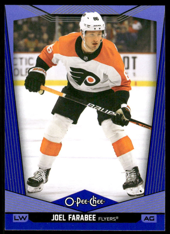 2024-25 O-Pee-Chee Blue #8 Joel Farabee