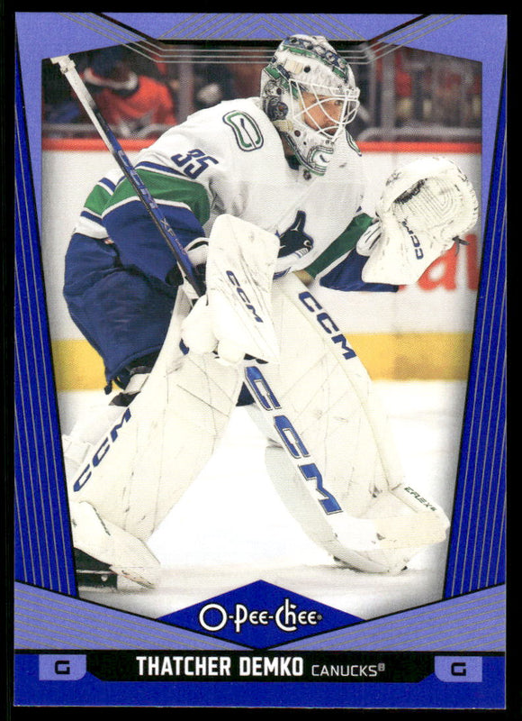 2024-25 O-Pee-Chee Blue #184 Thatcher Demko