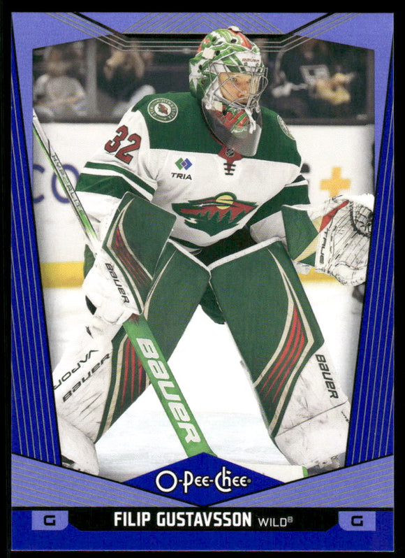 2024-25 O-Pee-Chee Blue #195 Filip Gustavsson