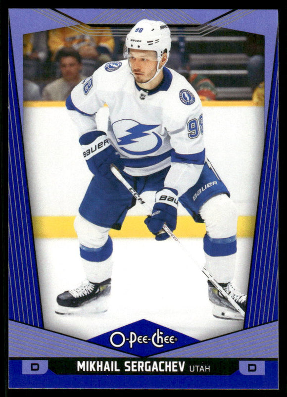 2024-25 O-Pee-Chee Blue #214 Mikhail Sergachev