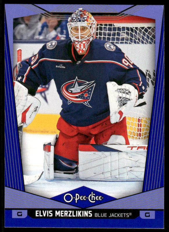 2024-25 O-Pee-Chee Blue #357 Elvis Merzlikins