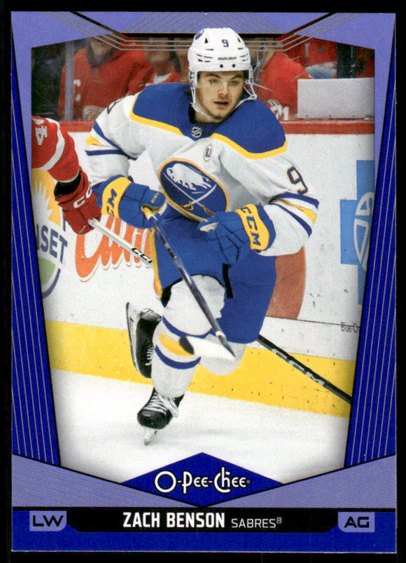 2024-25 O-Pee-Chee Blue #358 Zach Benson