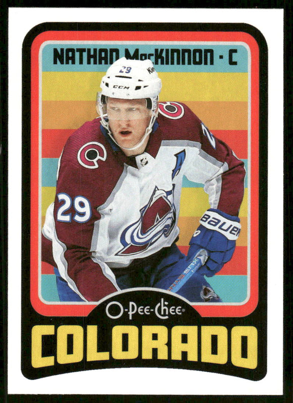 2024-25 O-Pee-Chee Retro #1 Nathan MacKinnon