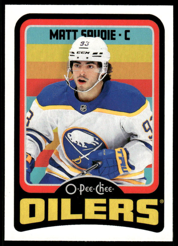 2024-25 O-Pee-Chee Retro #224 Matt Savoie