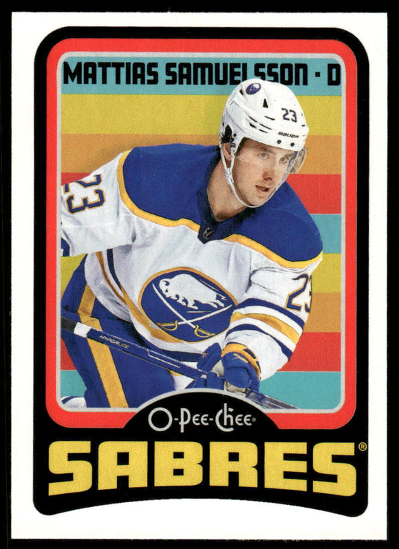 2024-25 O-Pee-Chee Retro #334 Mattias Samuelsson