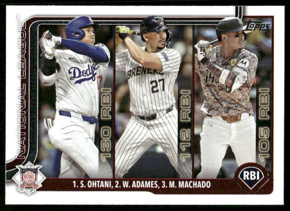 2025 Topps #86 Willy Adames/Shohei Ohtani/Manny Machado