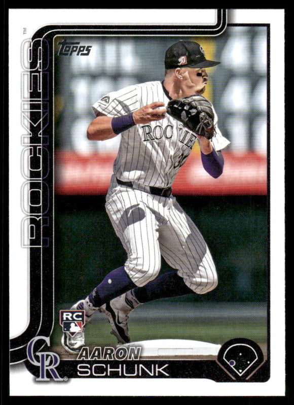 2025 Topps #196 Aaron Schunk RC