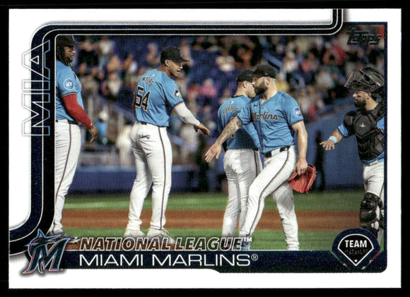 2025 Topps #340 Miami Marlins