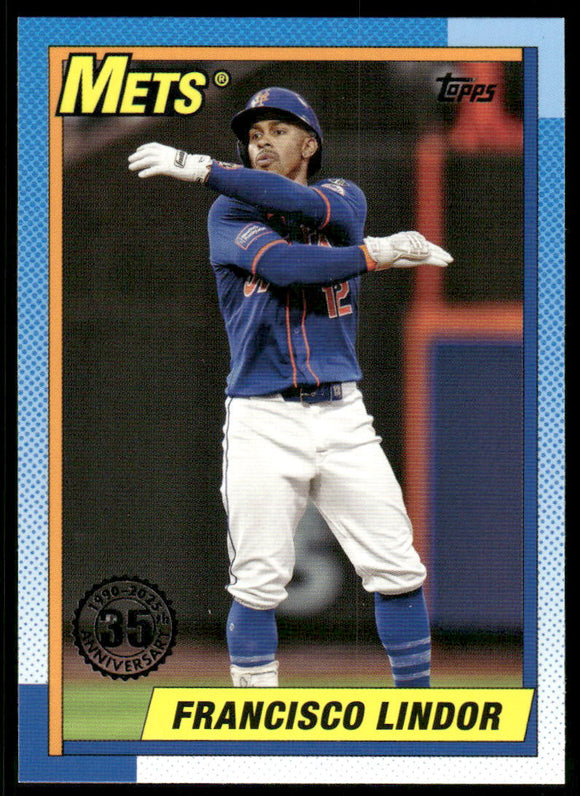 2025 Topps '90 Topps #T9038 Francisco Lindor