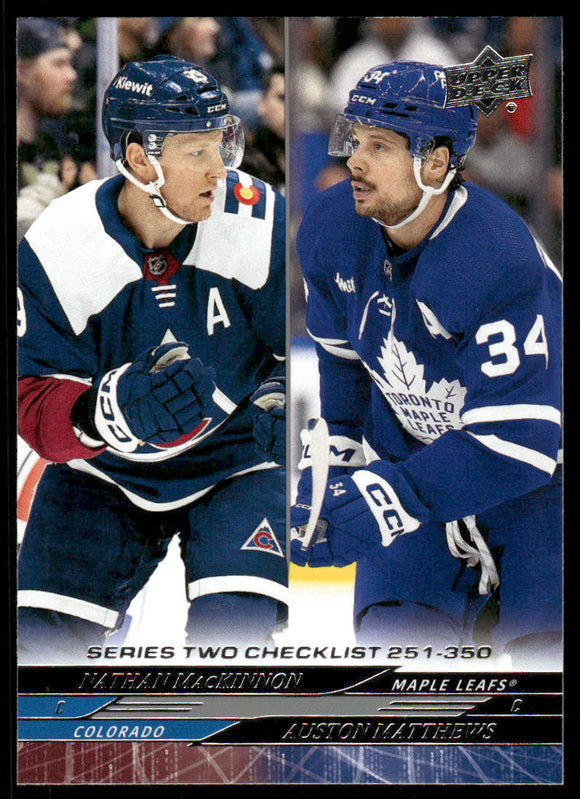 2024-25 Upper Deck #449 Nathan MacKinnon/Auston Matthews CL