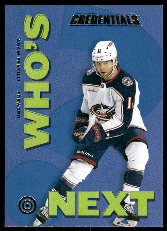 2023-24 Upper Deck Credentials Who's Next #WNAF Adam Fantilli