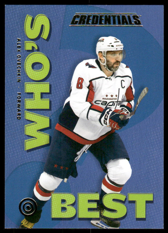 2023-24 Upper Deck Credentials Who's Best #WBAO Alex Ovechkin