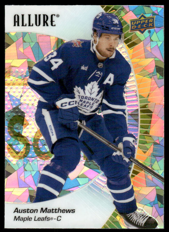 2023-24 Upper Deck Allure Yellow Taxi #48 Auston Matthews