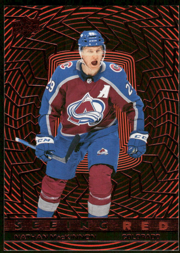 2023-24 Upper Deck Seeing Red #SR81 Nathan MacKinnon