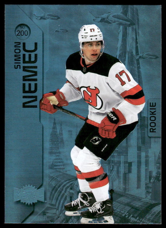 2023-24 Metal Universe Blue Spectrum FX #200 Simon Nemec