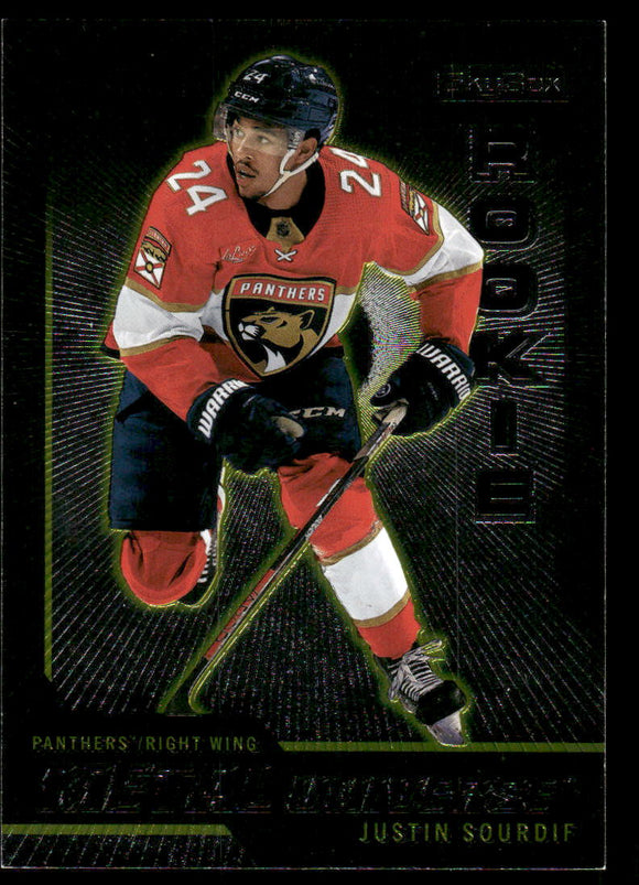 2023-24 Metal Universe '08-09 Rookie Retros #R44 Justin Sourdif