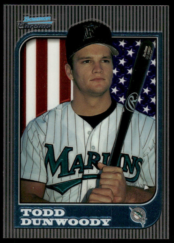 1997 Bowman Chrome International #114 Todd Dunwoody
