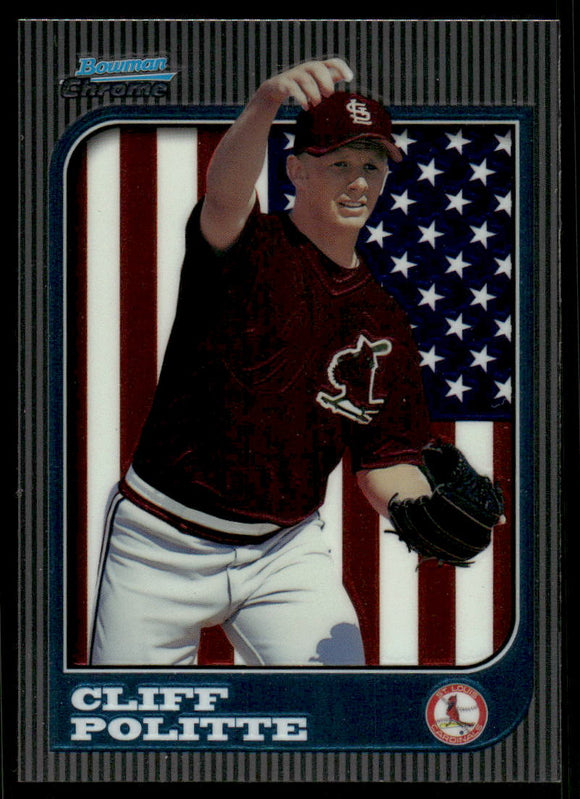 1997 Bowman Chrome International #279 Cliff Politte