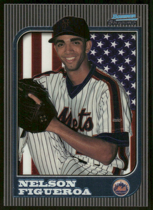 1997 Bowman Chrome International #170 Nelson Figueroa