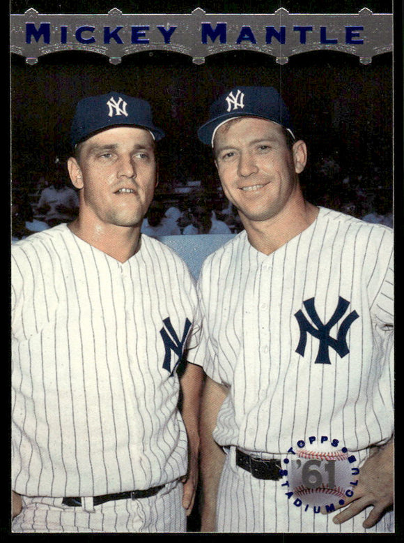 1996 Stadium Club Mantle #MM12 M.Mantle/R.Maris