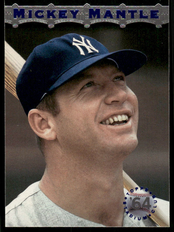 1996 Stadium Club Mantle #MM15 Mickey Mantle/Smiling Pose, 1964