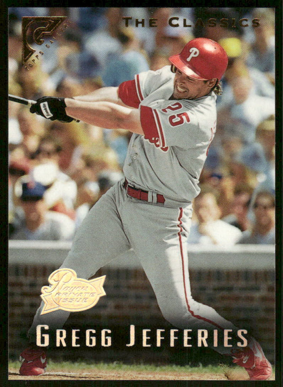 1996 Topps Gallery Players Private Issue #63 Gregg Jefferies /999