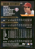 1996 Topps Gallery Players Private Issue #63 Gregg Jefferies /999