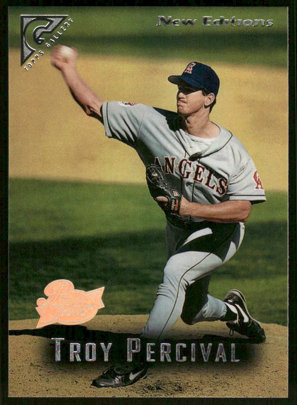 1996 Topps Gallery Players Private Issue #99 Troy Percival /999