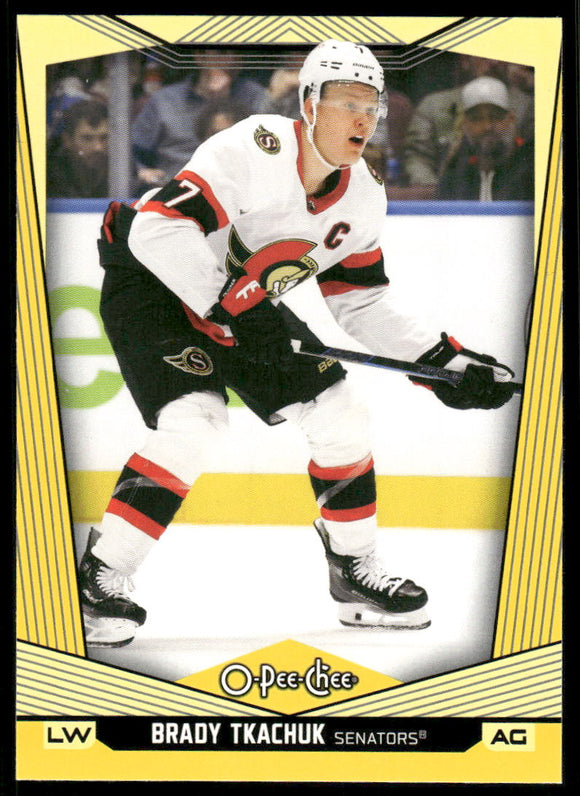 2024-25 O-Pee-Chee Yellow #6 Brady Tkachuk