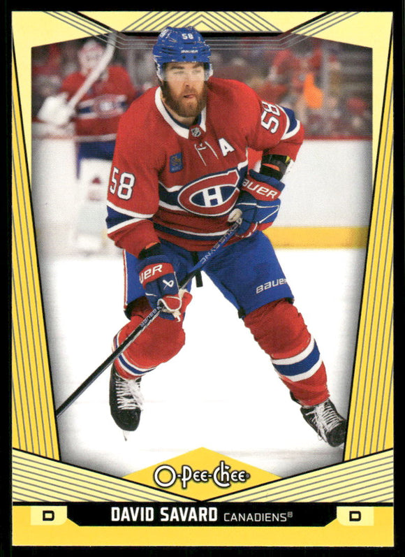 2024-25 O-Pee-Chee Yellow #40 David Savard