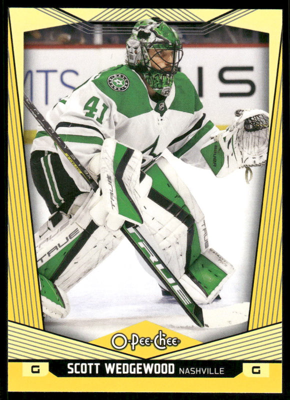 2024-25 O-Pee-Chee Yellow #63 Scott Wedgewood