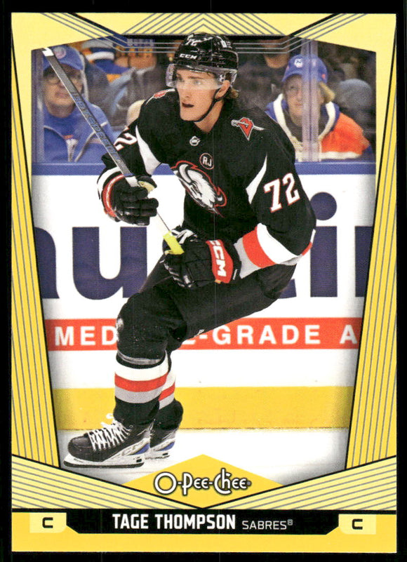 2024-25 O-Pee-Chee Yellow #154 Tage Thompson