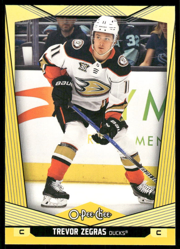 2024-25 O-Pee-Chee Yellow #175 Trevor Zegras