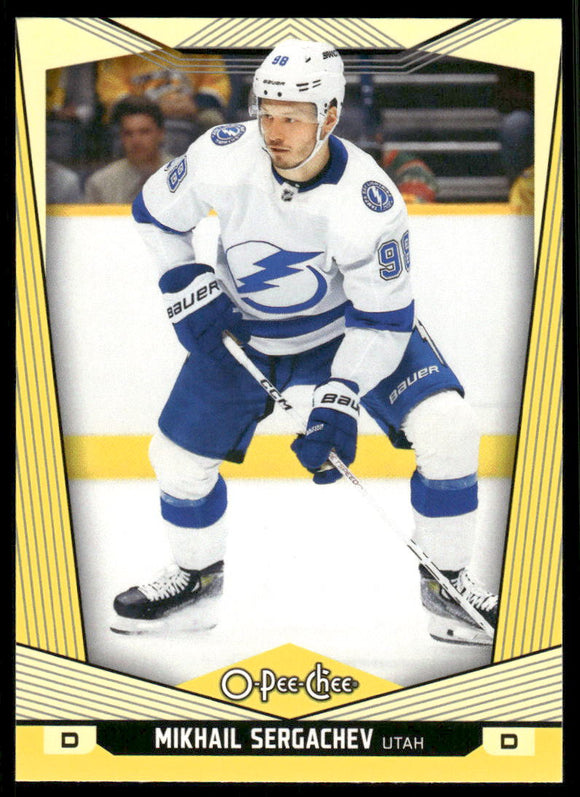 2024-25 O-Pee-Chee Yellow #214 Mikhail Sergachev