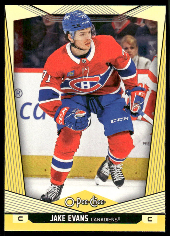 2024-25 O-Pee-Chee Yellow #242 Jake Evans