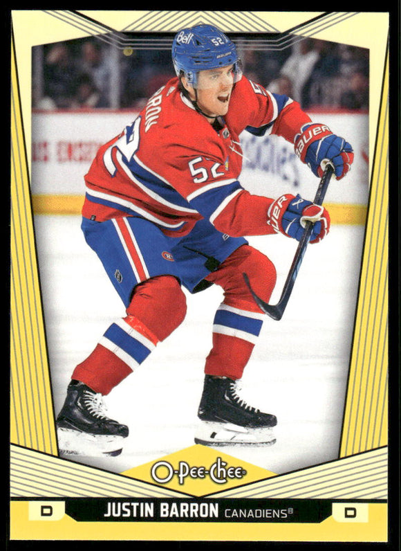 2024-25 O-Pee-Chee Yellow #251 Justin Barron