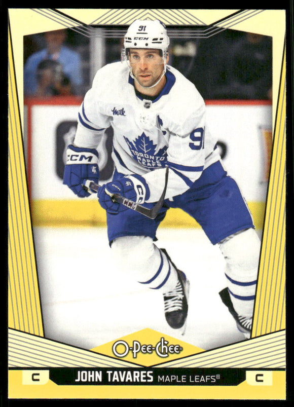 2024-25 O-Pee-Chee Yellow #252 John Tavares