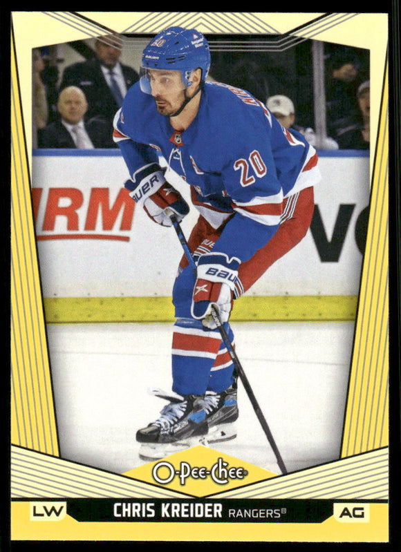 2024-25 O-Pee-Chee Yellow #290 Chris Kreider