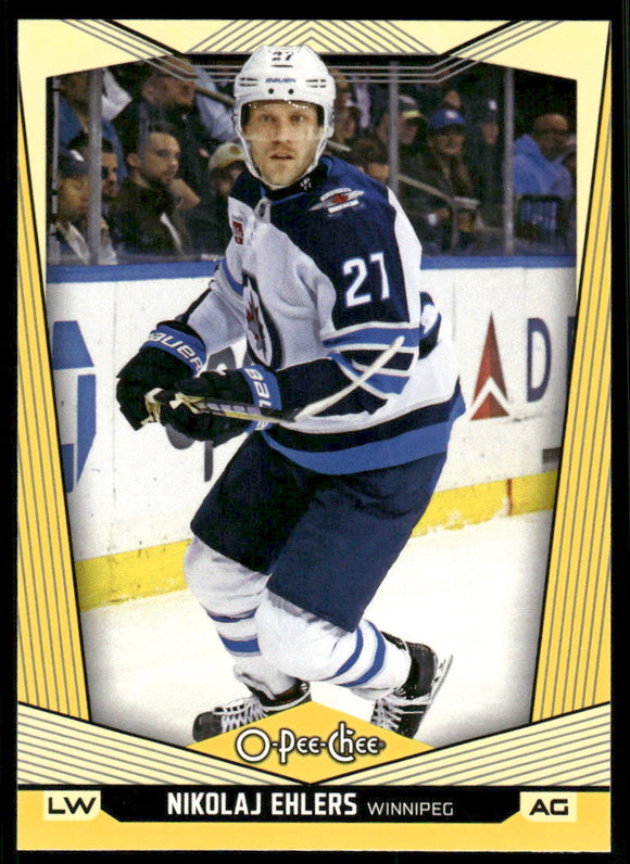 2024-25 O-Pee-Chee Yellow #360 Nikolaj Ehlers