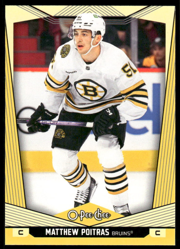 2024-25 O-Pee-Chee Yellow #368 Matthew Poitras