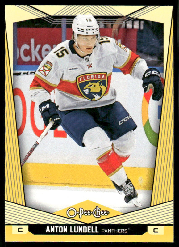 2024-25 O-Pee-Chee Yellow #369 Anton Lundell