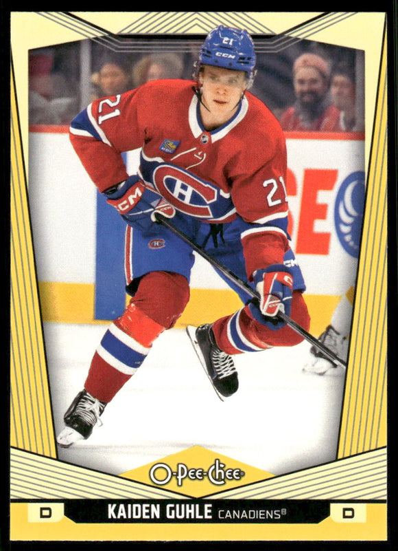 2024-25 O-Pee-Chee Yellow #371 Kaiden Guhle